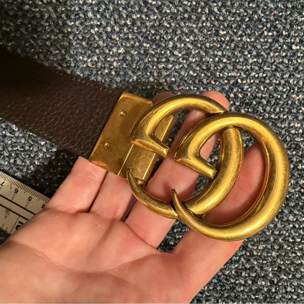 Gucci belt reversible
